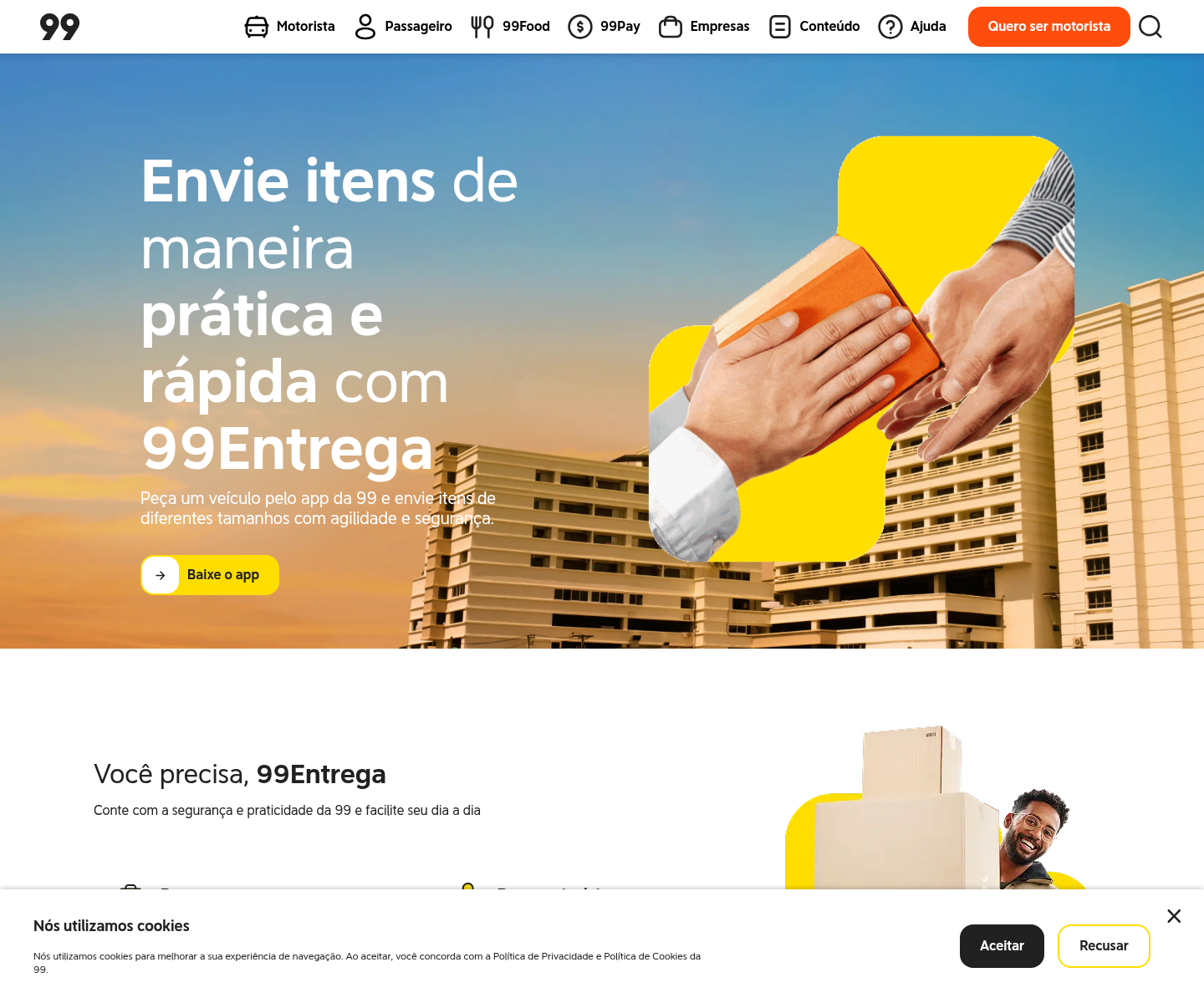 Página da 99Entrega.