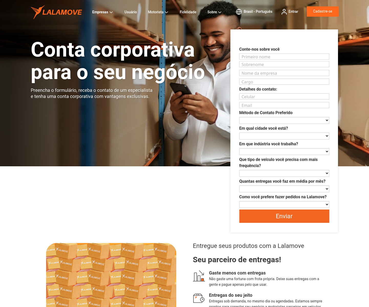 Lalamove para empresas.